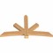 Ekena Millwork Alberta Smooth Timber Gable Bracket, Western Red Cedar, 72"W x 42"H x 3 1/2"D x 5 1/2"F, 14/12 Pitch GBW072X42X0406ALB00SWR - alternate 4